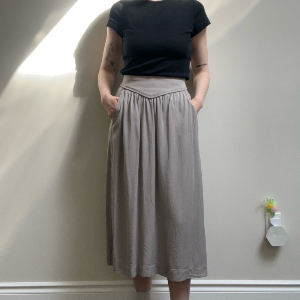 Grey Wilfred Midi Skirt